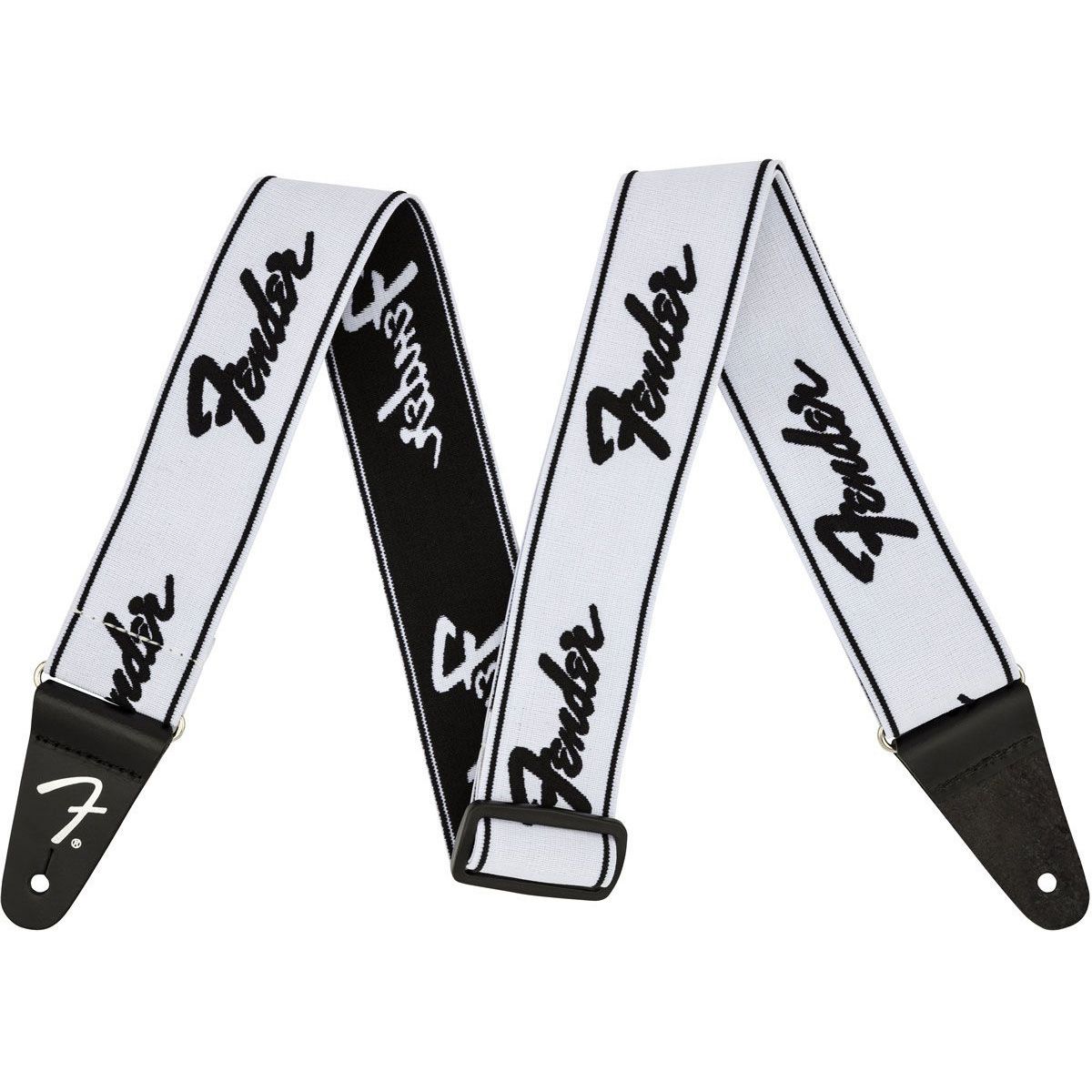 Fender WEIGHLESS Strap RUNNING LOGO W/B Ремни для гитар