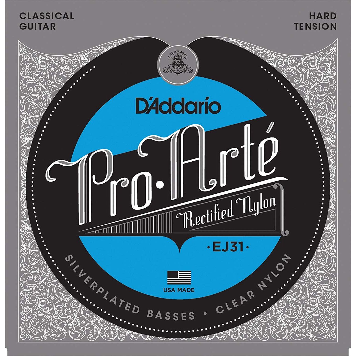 DAddario Ej31 Pro-arte Rectified Trebles, Hard Tension DAddario Ej31 Pro-arte Rectified Trebles, Hard Tension Струны для классических гитар