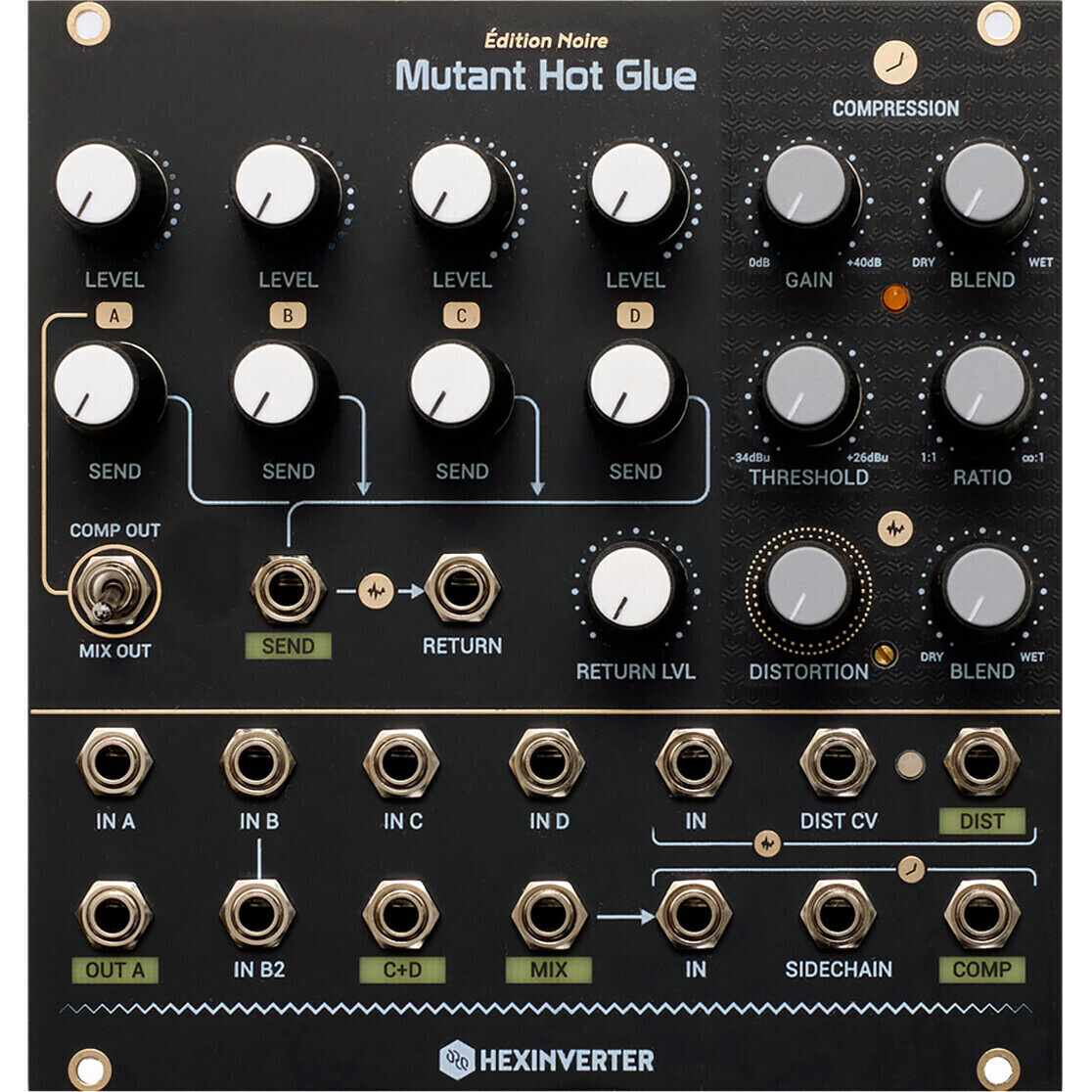 Erica Synths Hexinverter Mutant Hot Glue Erica Synths Hexinverter Mutant Hot Glue Различное Музыкальное Оборудование