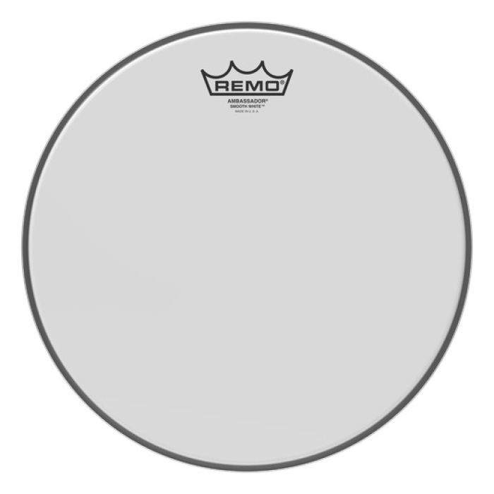 Remo BA-0212-00- AMBASSADOR®, SMOOTH WHITE™, 12 Diameter Пластики для малого барабана и томов