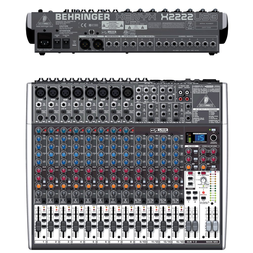 Behringer XENYX X 2222USB Аналоговые микшеры