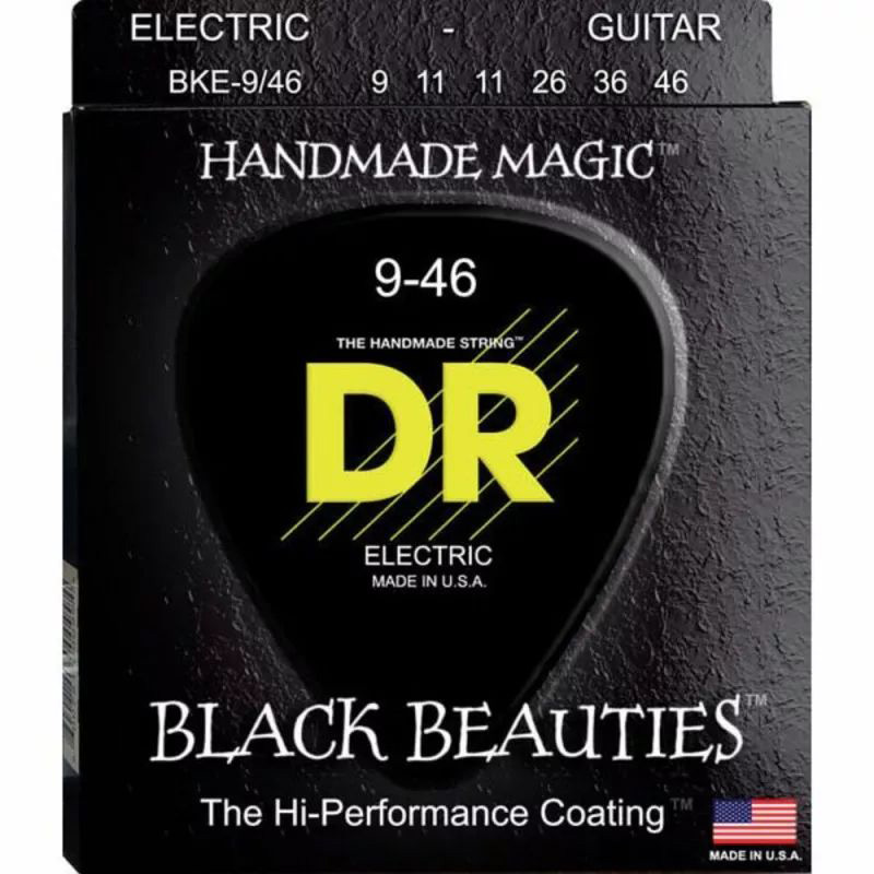 DR Strings BKE-9 BLACK-BEAUTIES Cтруны для электрогитар