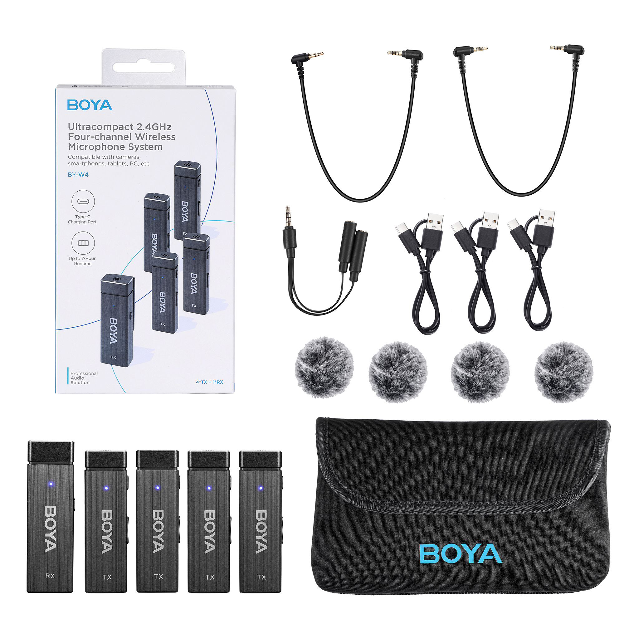 Boya BY-W4 Петличные радиосистемы