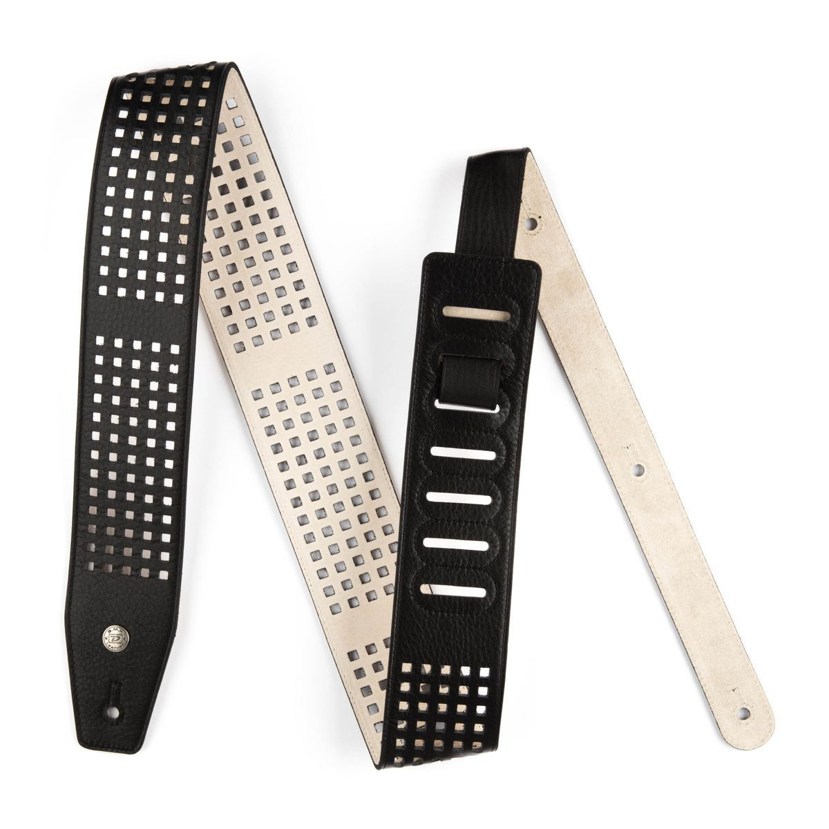 Dunlop BMF07BK BMF 2.5'' Leather Square Perforated Ремни для гитар
