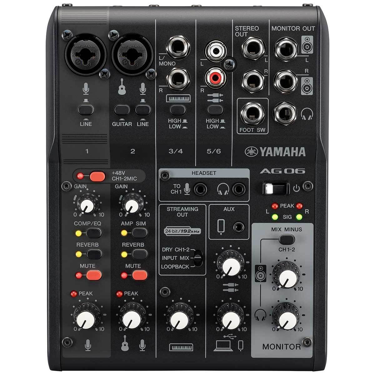 Yamaha AG06MK2 Black Аналоговые микшеры