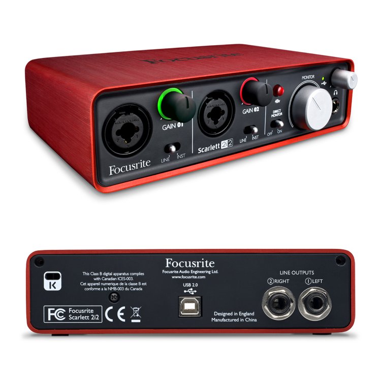 Focusrite Scarlett 2i2 Focusrite Scarlett 2i2 Звуковые карты USB
