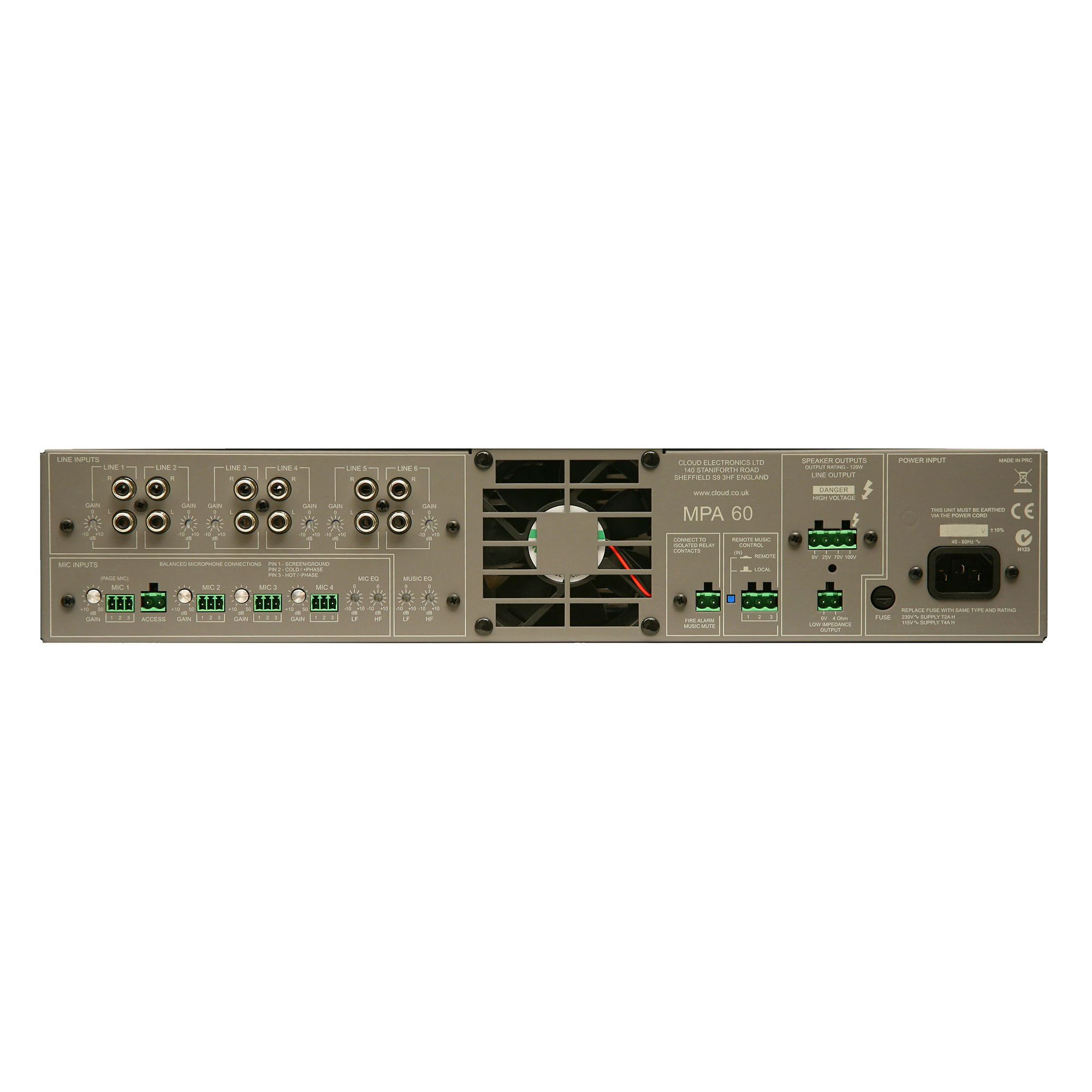 Cloud MPA-60 Микшеры систем оповещения