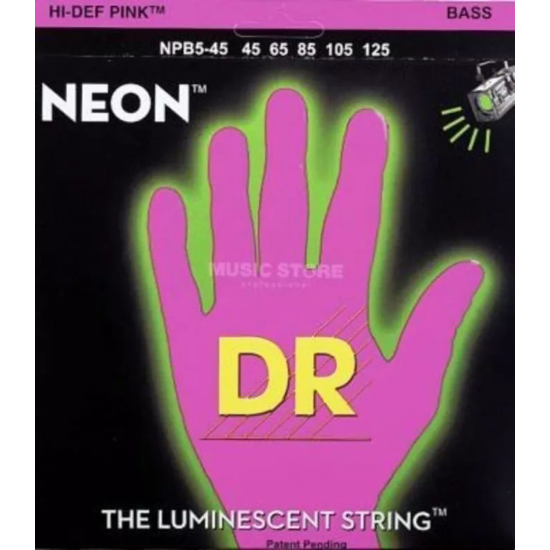 DR Strings NPB5-45 NEON HiDef Pink DR Strings NPB5-45 NEON HiDef Pink Струны для бас-гитар