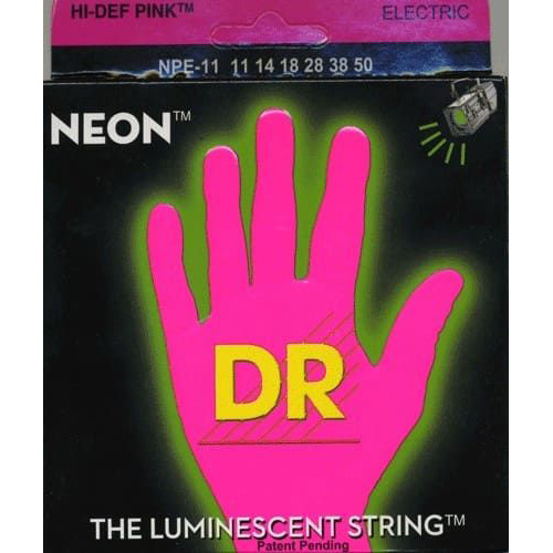 DR String NPE-11 NEON HiDef Pink Cтруны для электрогитар