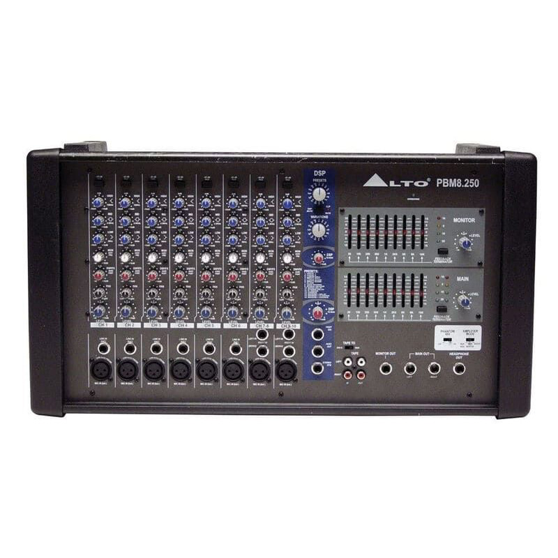Alto PBM 8.250 микшер-усилитель 2х250Вт Alto PBM 8.250 микшер-усилитель 2х250Вт Активные микшерные пульты