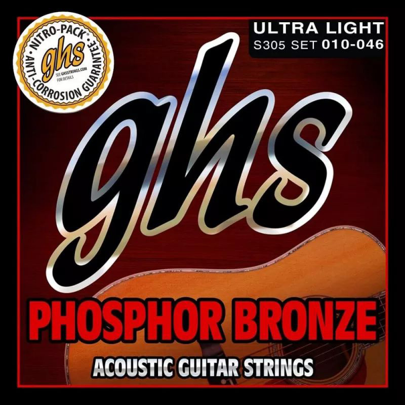 GHS S305 Phosphor Bronze 10-46 GHS S305 Phosphor Bronze 10-46 Струны для акустических гитар
