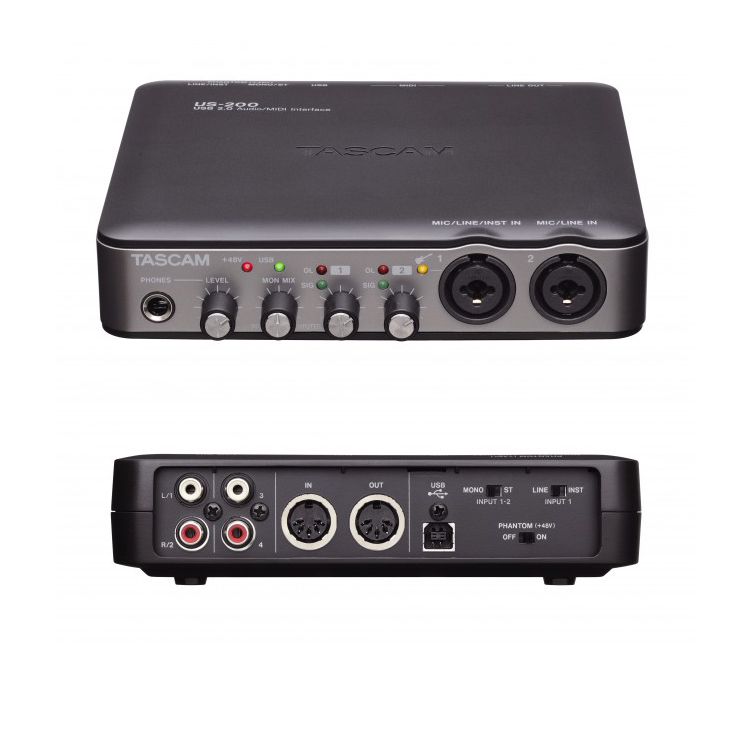 Внешняя звуковая карта tascam us 2x2