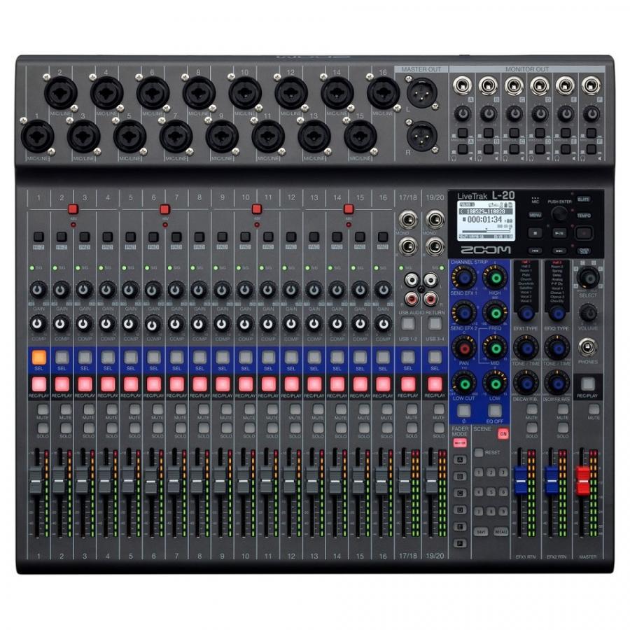 Zoom L-20 Livetrak Zoom L-20 Livetrak Цифровые микшерные пульты