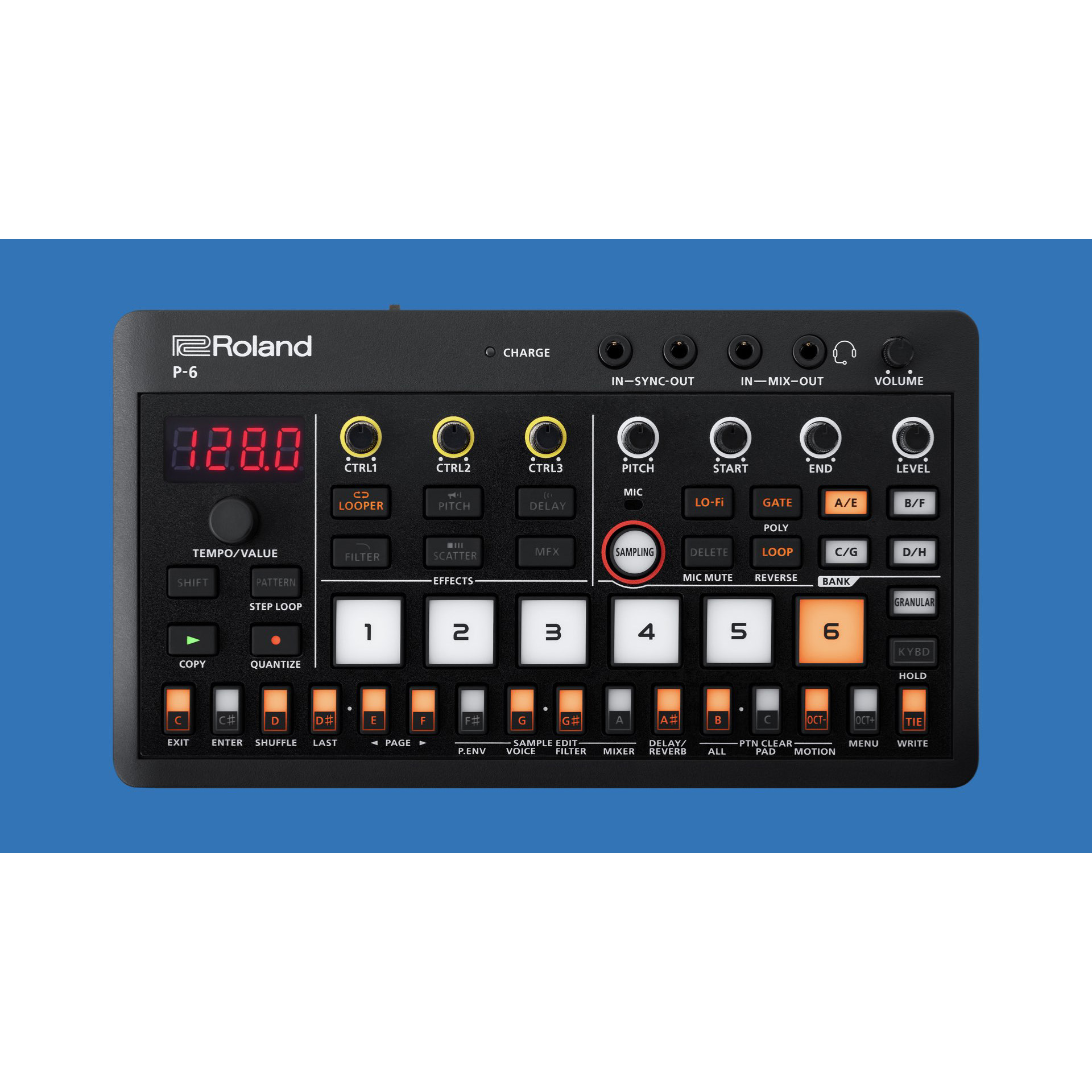 Roland AIRA Compact P-6 Sampler Roland AIRA Compact P-6 Sampler Настольные сэмплеры и драм-машины