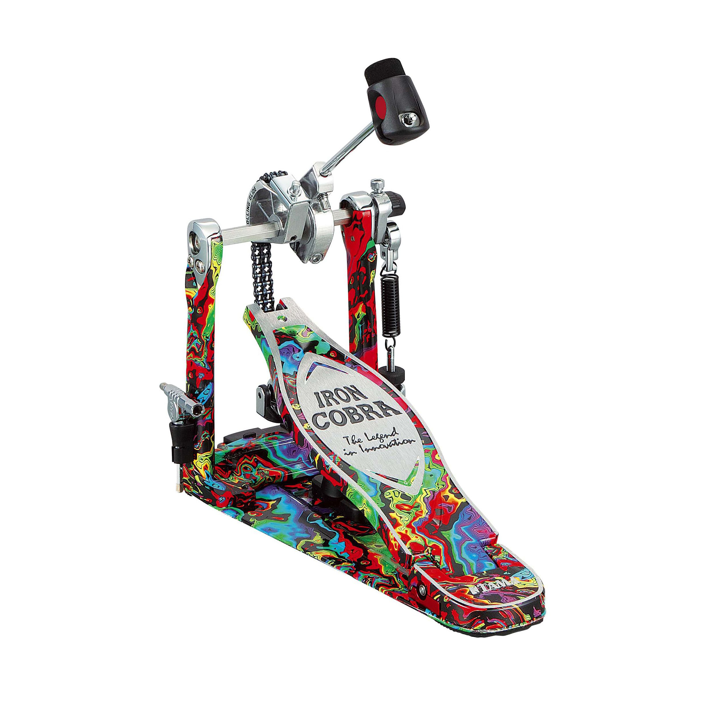 Tama IRON COBRA HP900PMPR Power Glide Single Pedal, Psychedelic Rainbow Tama IRON COBRA HP900PMPR Power Glide Single Pedal, Psychedelic Rainbow Педали для ударных инструментов