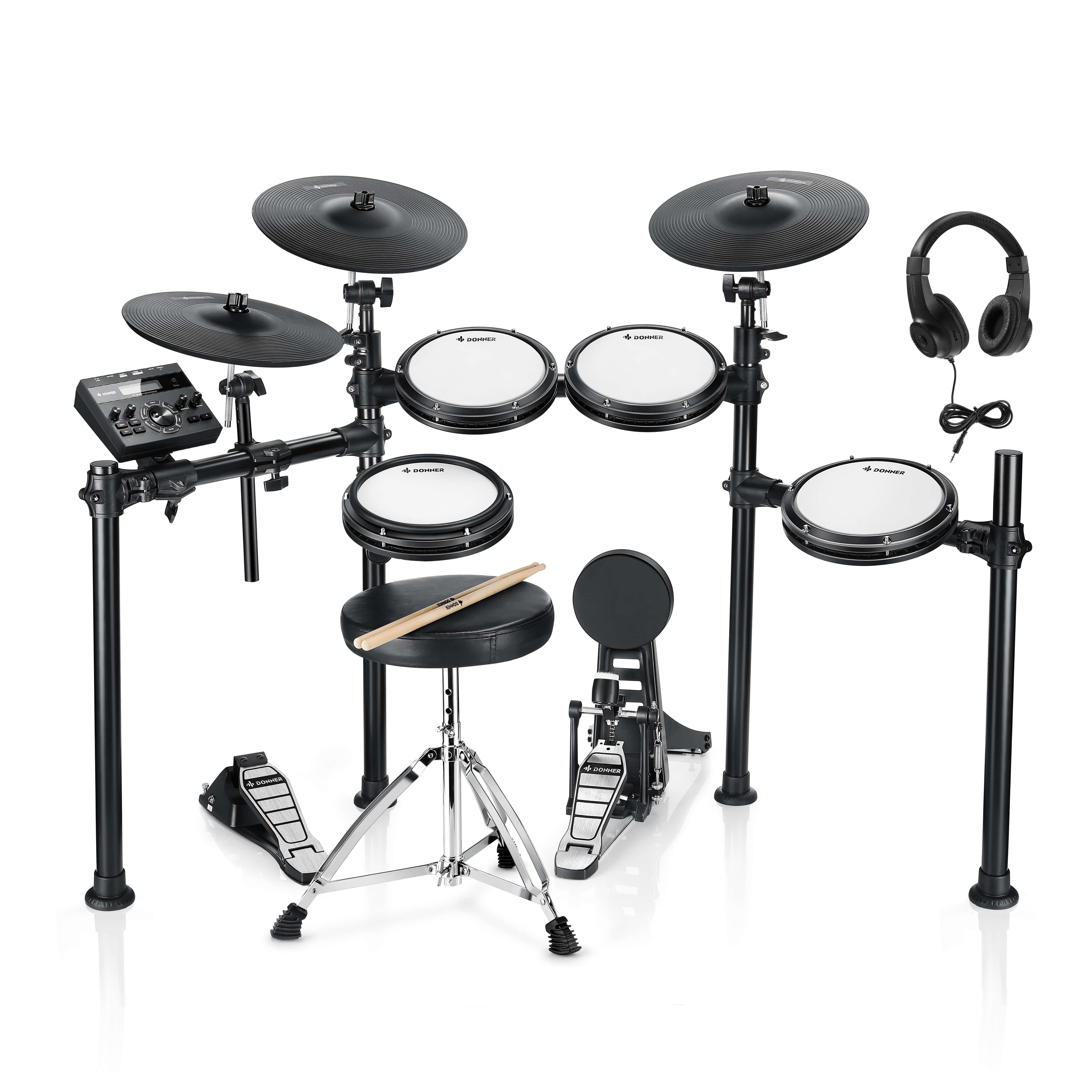 Donner DED-200P Electric Drum Set 5 Drums 3 Cymbals Donner DED-200P Electric Drum Set 5 Drums 3 Cymbals Электронные ударные установки, комплекты