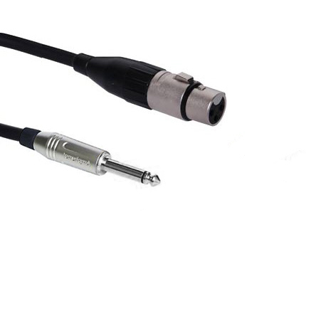Кабель XLR female - Jack 6.3 mm mono Amphenol 2m Кабель XLR female - Jack 6.3 mm mono Amphenol 2m 2. XLR female - Jack 6.3 mm mono