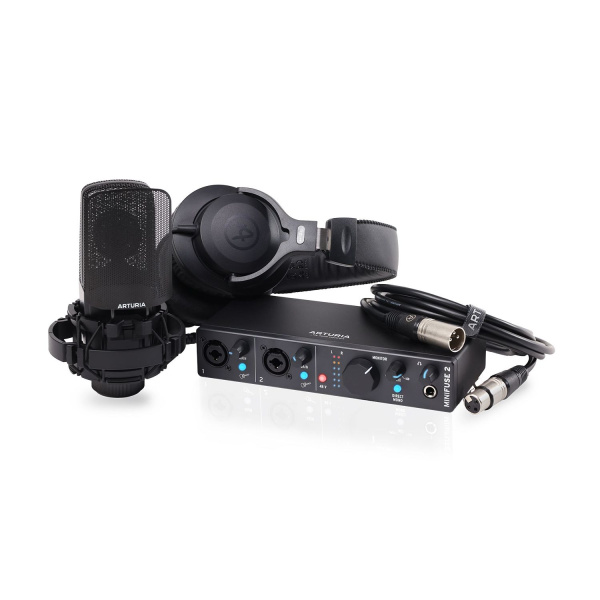 Arturia MiniFuse Recording Pack Black Arturia MiniFuse Recording Pack Black Звуковые карты USB