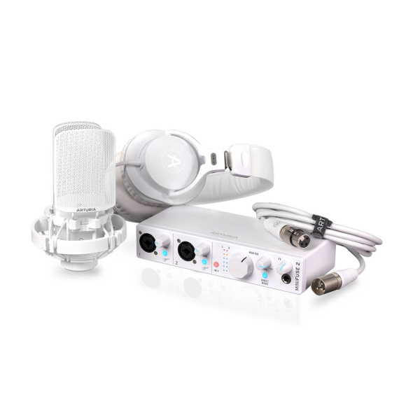 Arturia MiniFuse Recording Pack White Arturia MiniFuse Recording Pack White Звуковые карты USB