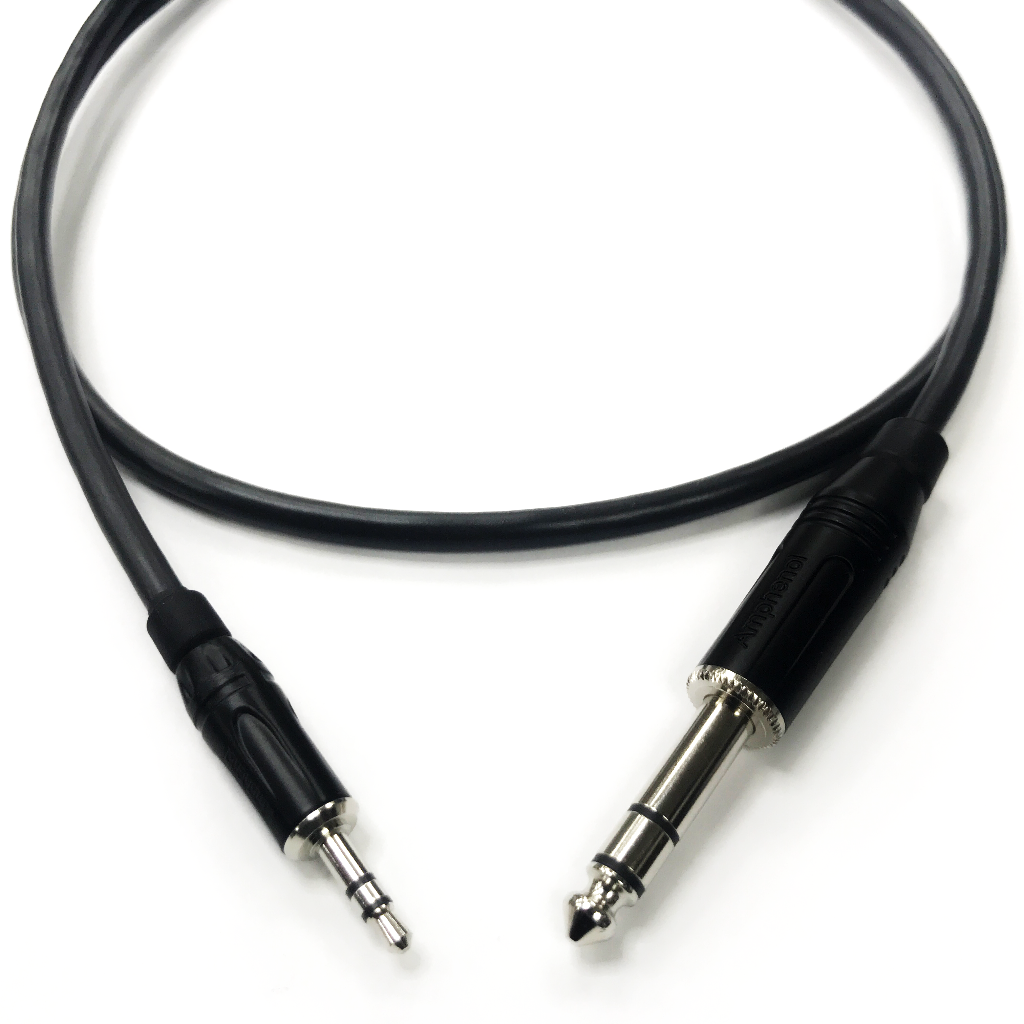 Кабель minijack 3.5 mm stereo - Jack 6.3 mm stereo Amphenol 2m Кабель minijack 3.5 mm stereo - Jack 6.3 mm stereo Amphenol 2m 3.5 mm minijack stereo (TRS) - 6.3 mm jack stereo (TRS)