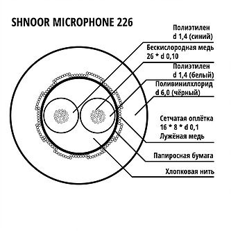 SHNOOR 226BLK-100m Кабель в катушках