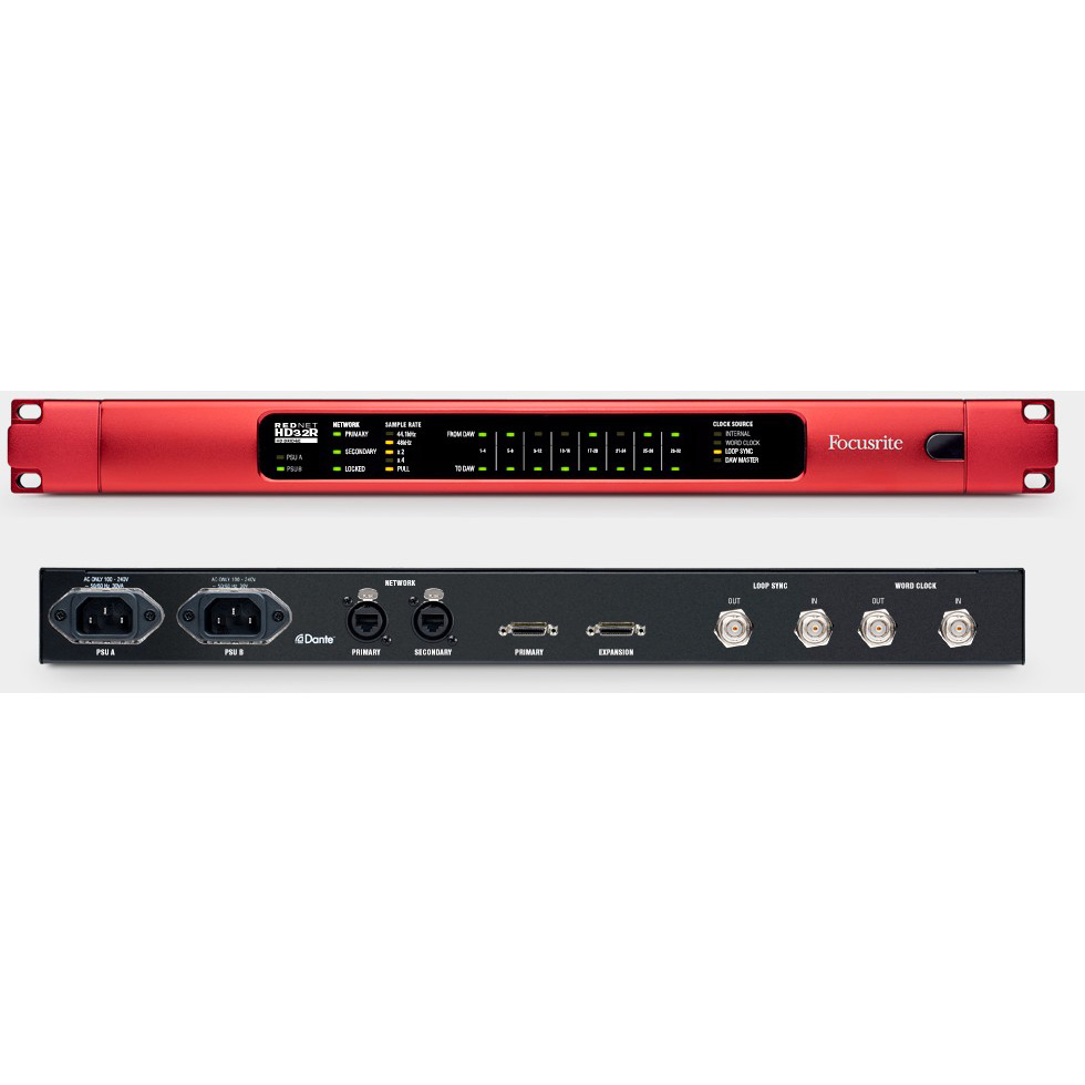 Focusrite RedNet HD32R АЦП-ЦАП преобразователи