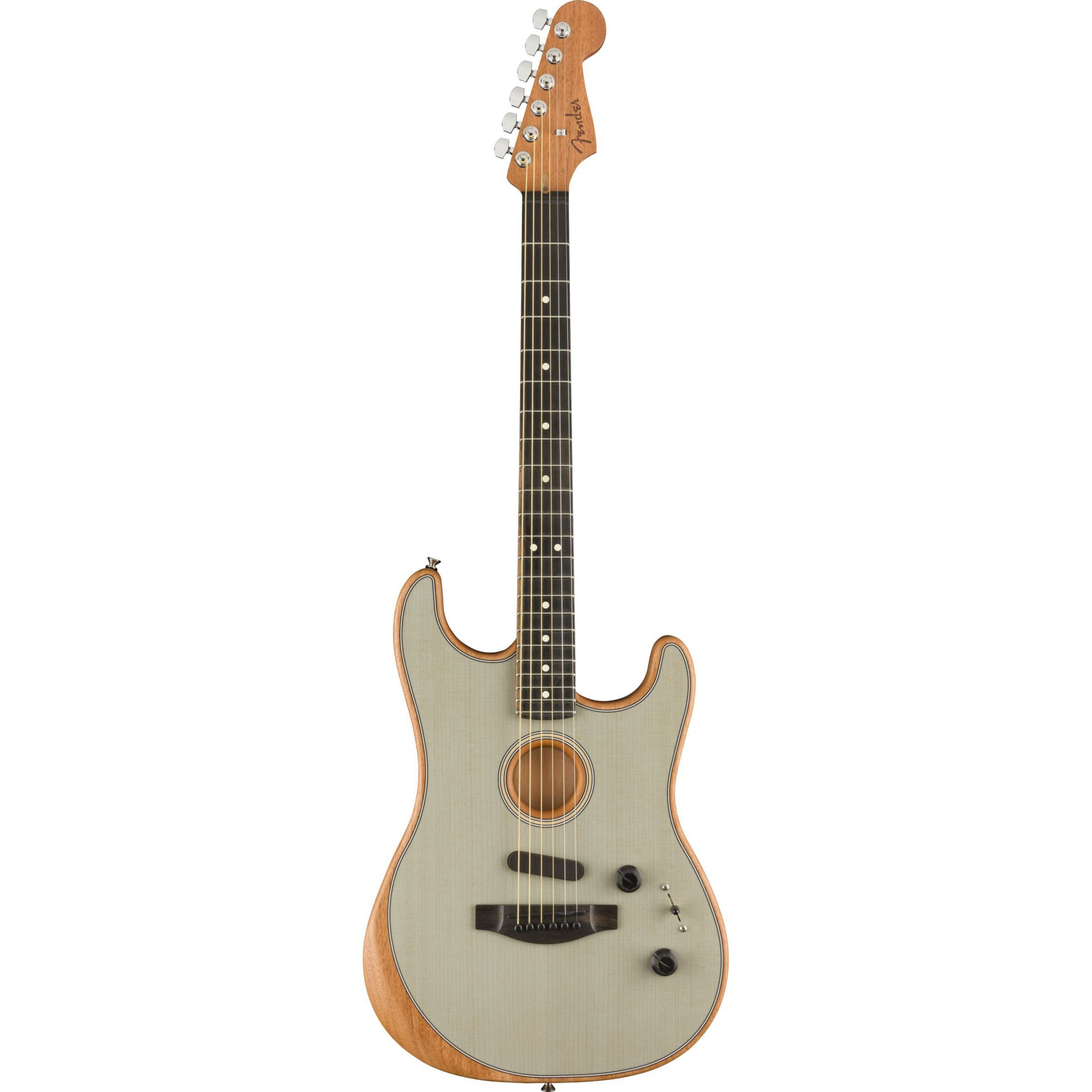 Fender Acoustasonic Stratocaster Transparent Sonic Blue Гитары акустические
