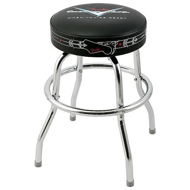 Fender 24 Custom Shop LOGO BARSTOOL Fender 24 Custom Shop LOGO BARSTOOL Стулья и подставки для гитаристов