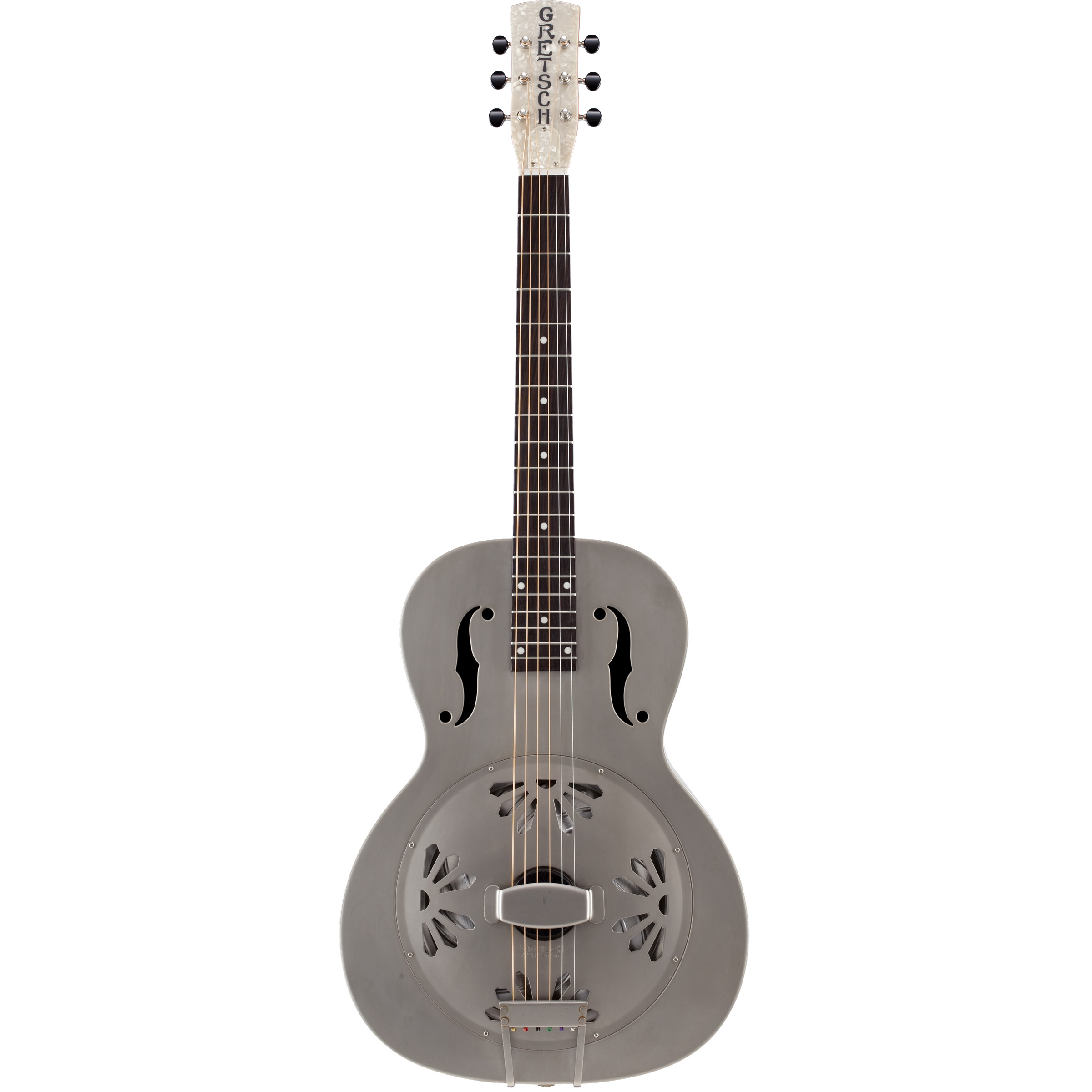 Gretsch G9201 Honey Dipper™ Round-Neck, Brass Body Biscuit Cone Resonator Guitar, Shed Roof Finish Гитары акустические
