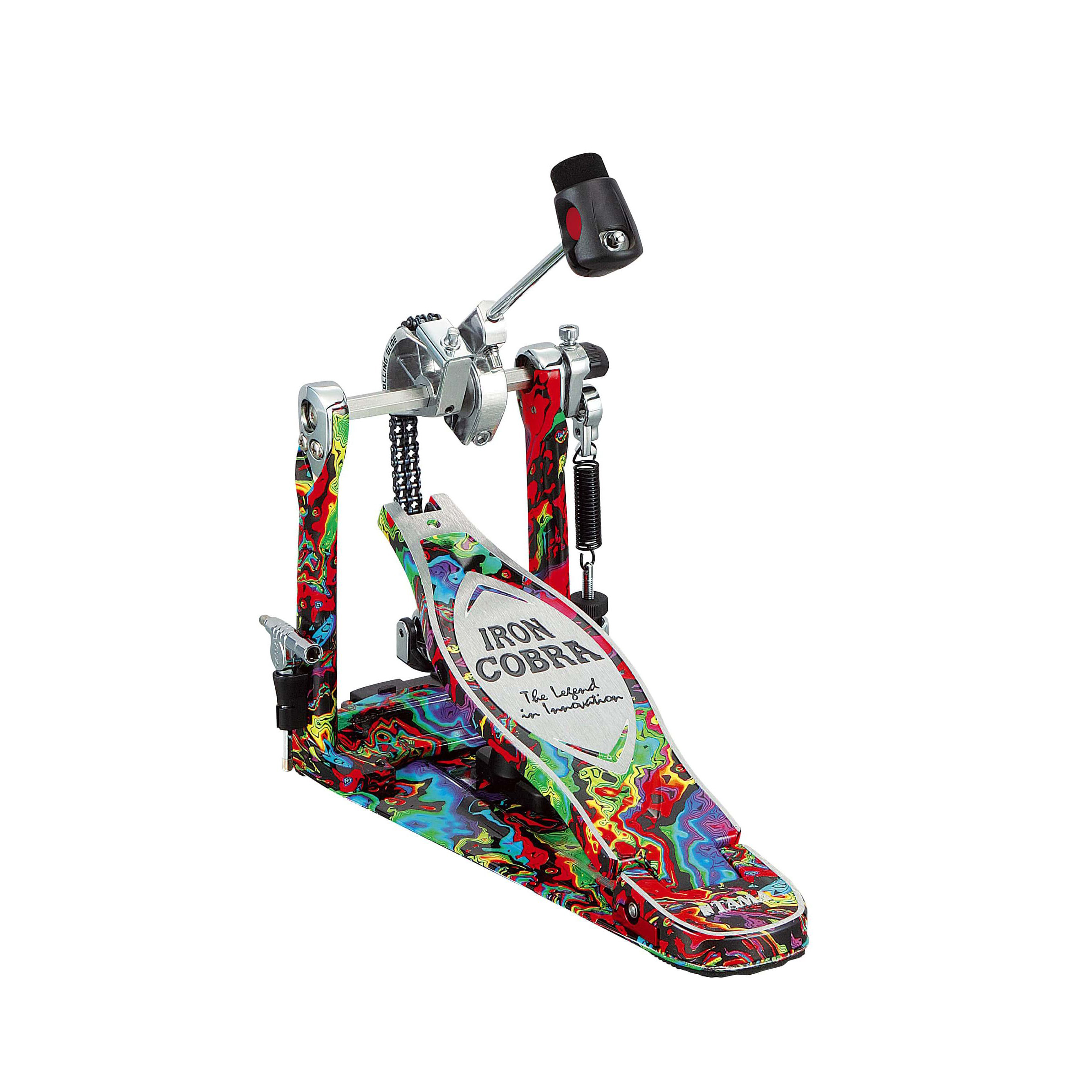 Tama HP900RMPR Rolling Glide Single Pedal, Psychedelic Rainbow Tama HP900RMPR Rolling Glide Single Pedal, Psychedelic Rainbow Педали для ударных инструментов