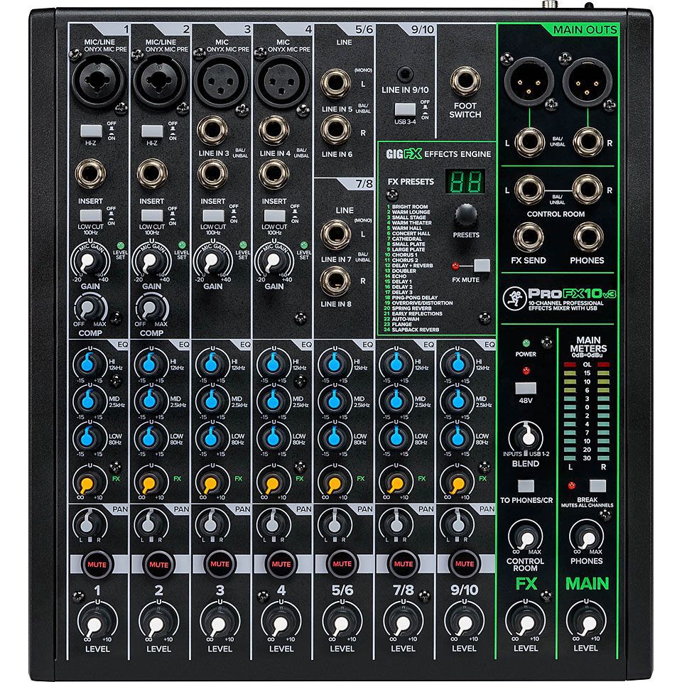Mackie ProFX10v3 Аналоговые микшерные пульты