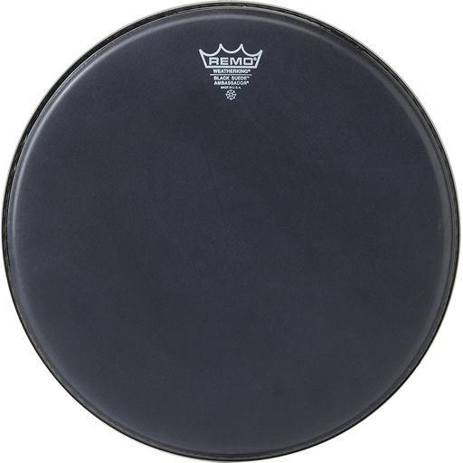 Remo BA-0815-ES- AMBASSADOR®, Black SUEDE™, 15 Diameter Пластики для малого барабана и томов