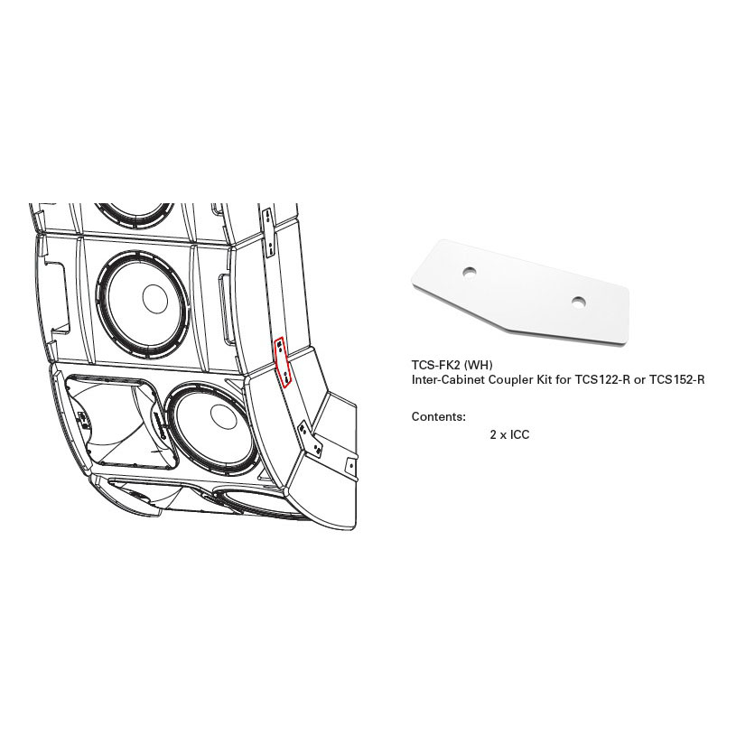 Turbosound TCS-FK2 Стойки, коммутация АС