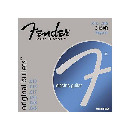 Fender Strings New Original BULLET 3150R PURE NKL BLT END 10-46 Cтруны для электрогитар