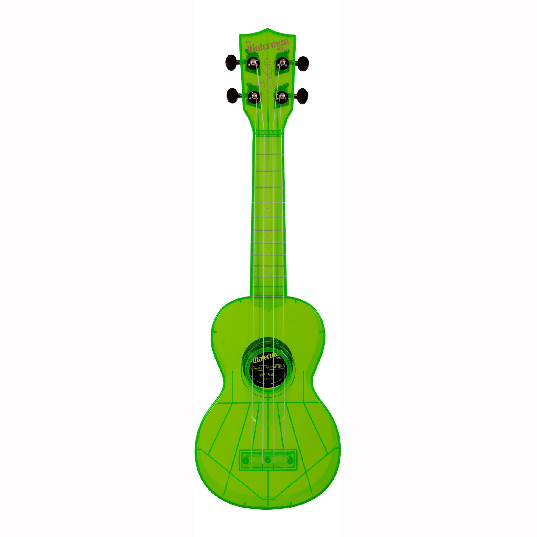 Waterman By Kala Ka-swf-gn Waterman Fluorescent Green, Soprano Ukulele Waterman By Kala Ka-swf-gn Waterman Fluorescent Green, Soprano Ukulele Гитары акустические