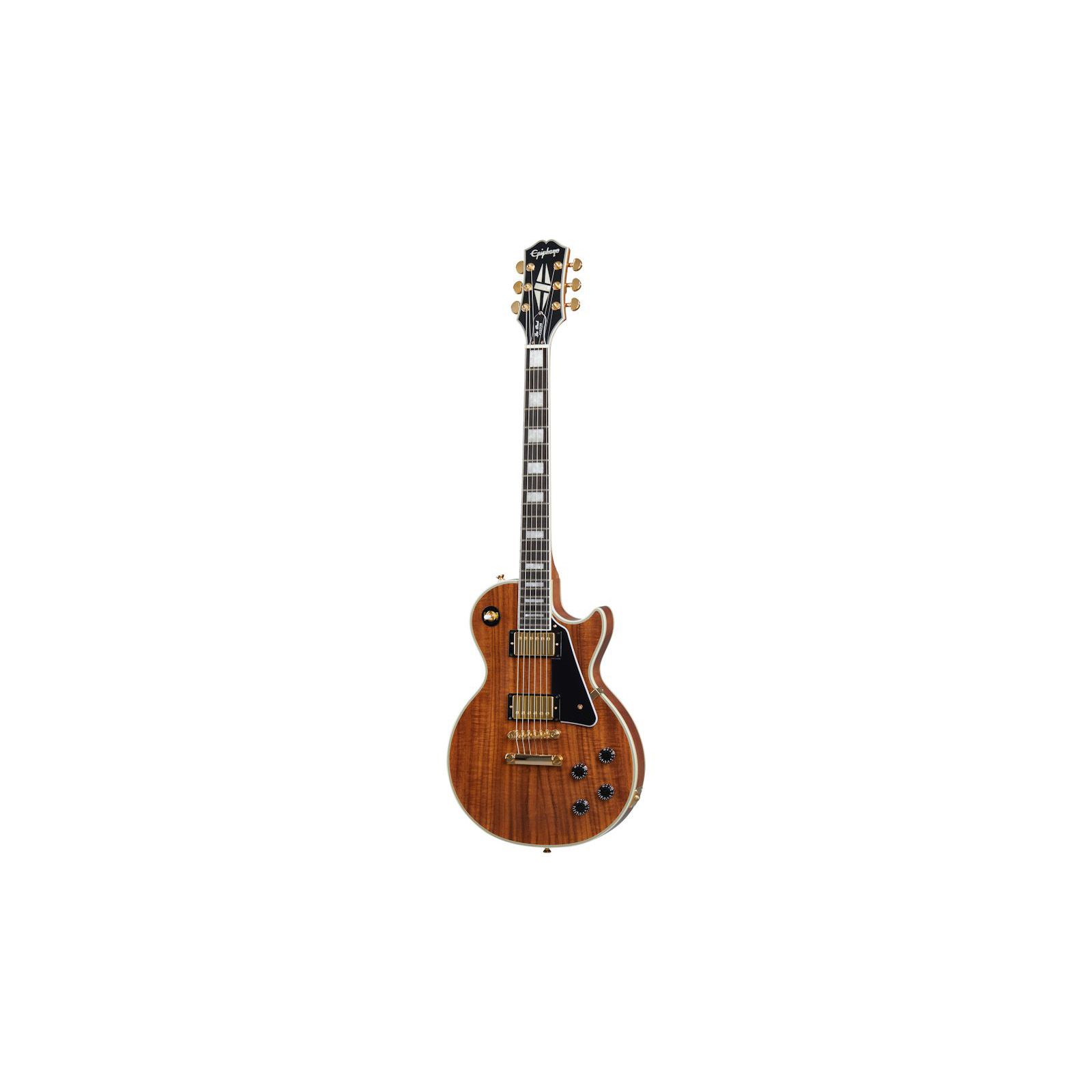 Epiphone Les Paul Custom Koa Natural Электрогитары
