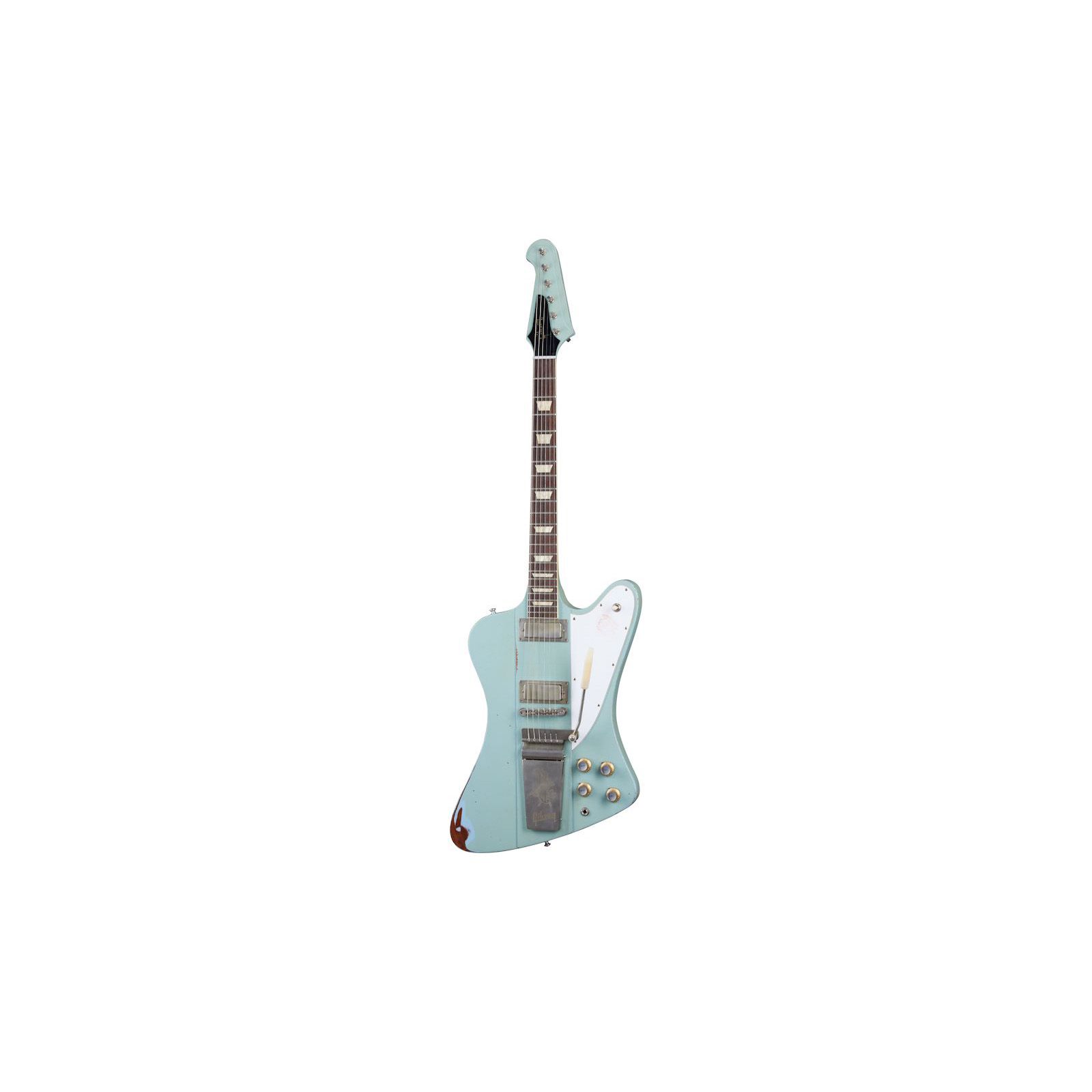 Gibson Custom Shop 1963 Firebird V Heavy Aged Antique Frost Blue Электрогитары