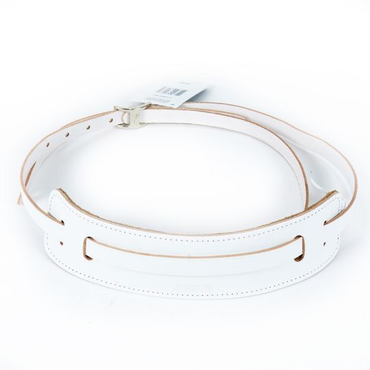 Gretsch Tooled Vintage Leather Guitar Strap, White Ремни для гитар