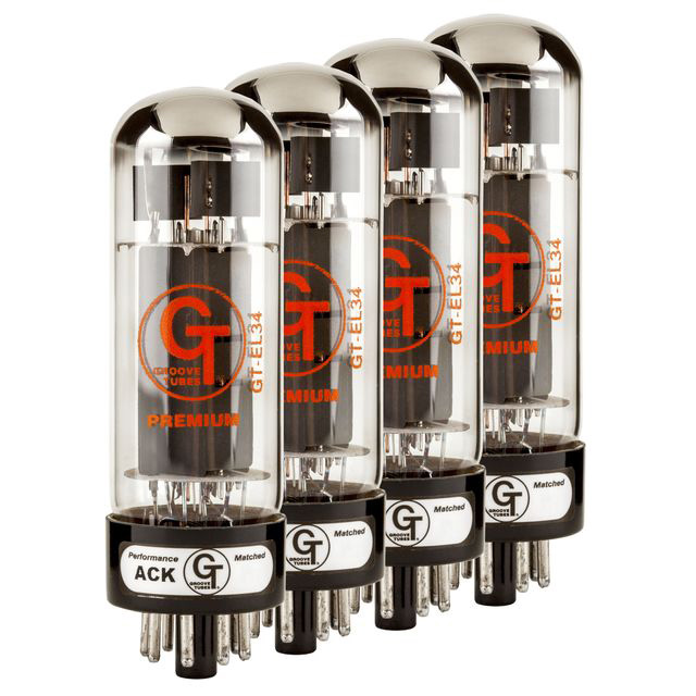 Groove Tubes GT-EL34-R Med Quartet Лампы для гитарных усилителей