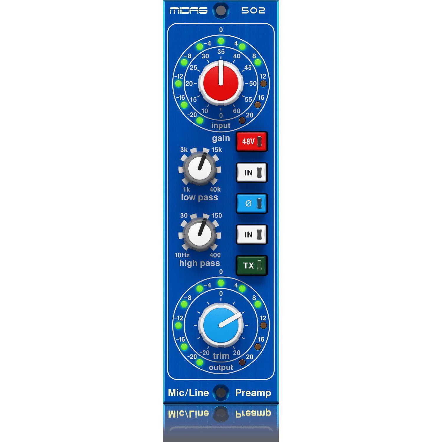 Midas MICROPHONE PREAMPLIFIER 502 V2 Midas MICROPHONE PREAMPLIFIER 502 V2 Предусилители