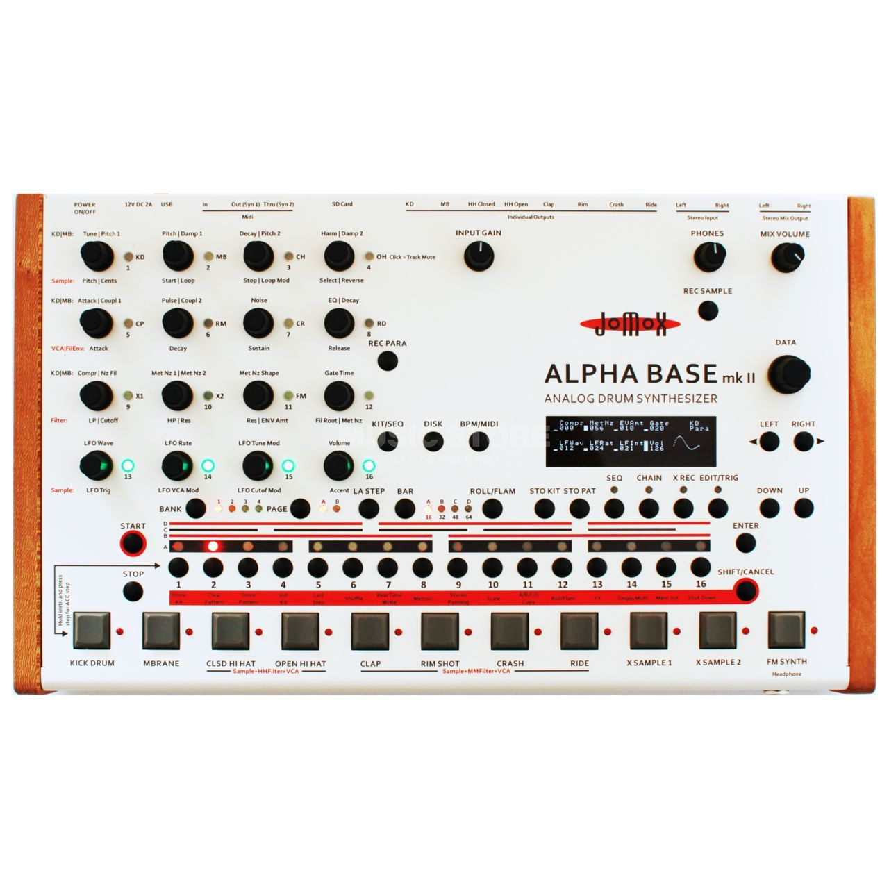 Jomox Alpha Base MkII Jomox Alpha Base MkII Настольные сэмплеры и драм-машины