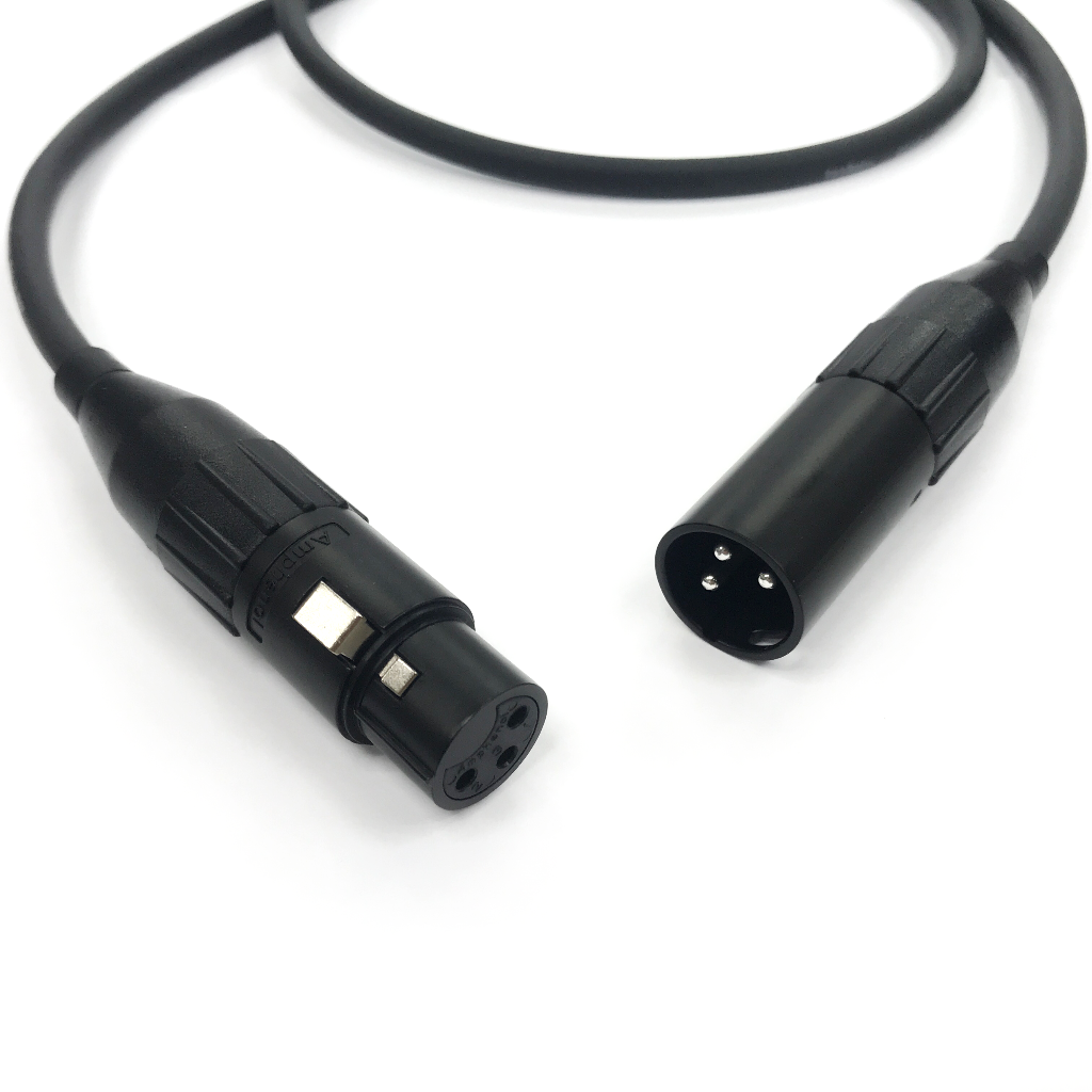 Длина на заказ XLR female - XLR male Amphenol Pro Performance - профессиональный микрофонный аудио кабель Кабели XLR female - XLR male 3 pin (mic3)
