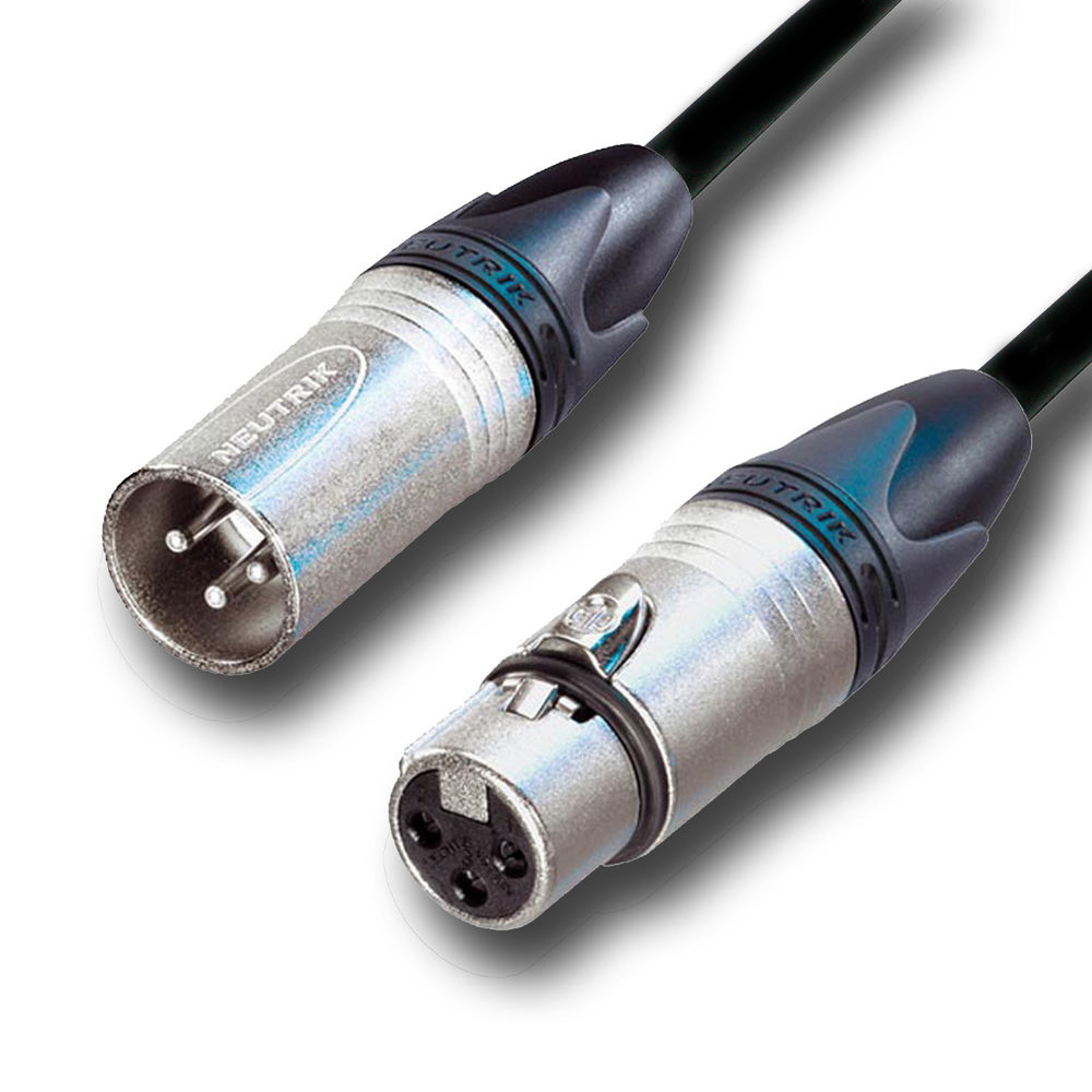 2m XLR female - XLR male Neutrik Pro Performance профессиональный микрофонный аудио кабель 2m XLR female - XLR male Neutrik Pro Performance профессиональный микрофонный аудио кабель Кабели XLR female - XLR male 3 pin (mic3)