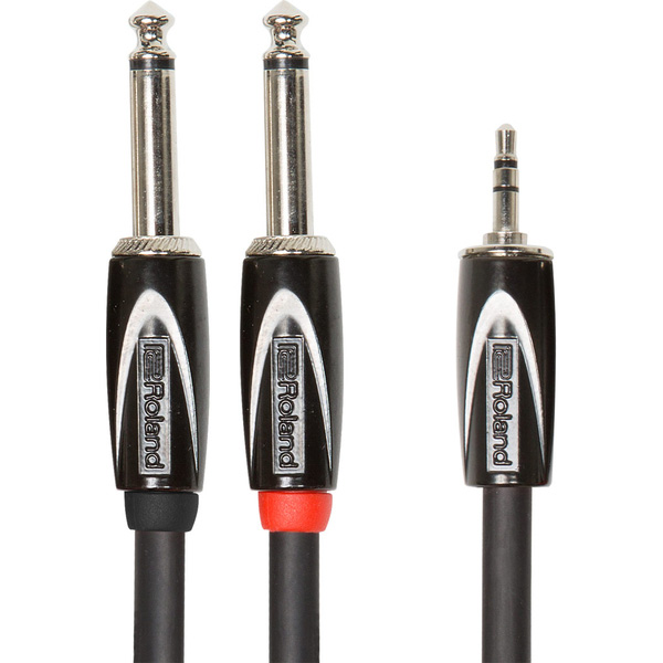 Roland RCC-10-3528V2 кабель миниджек стерео на два моно джека 3 м Патч кабели для аналоговых синтезаторов и звуковых модулей
