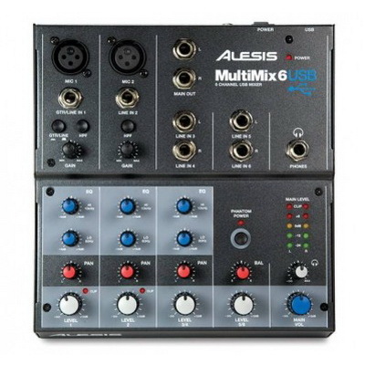 Alesis MultiMix 6USB Аналоговые микшеры