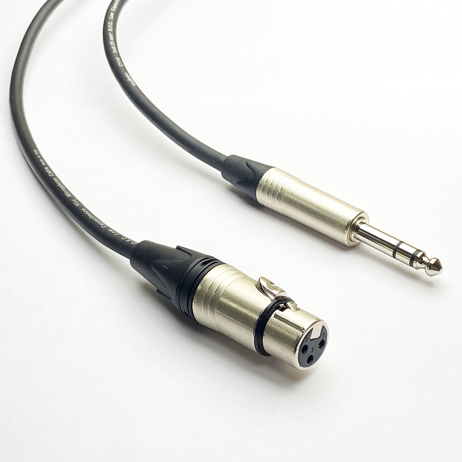 Длина на заказ XLR female - Jack 6,3 mm TRS AVL Pro Performance - профессиональный балансный аудио кабель Кабели XLR female - Jack 6,3 mm TRS (mon6)