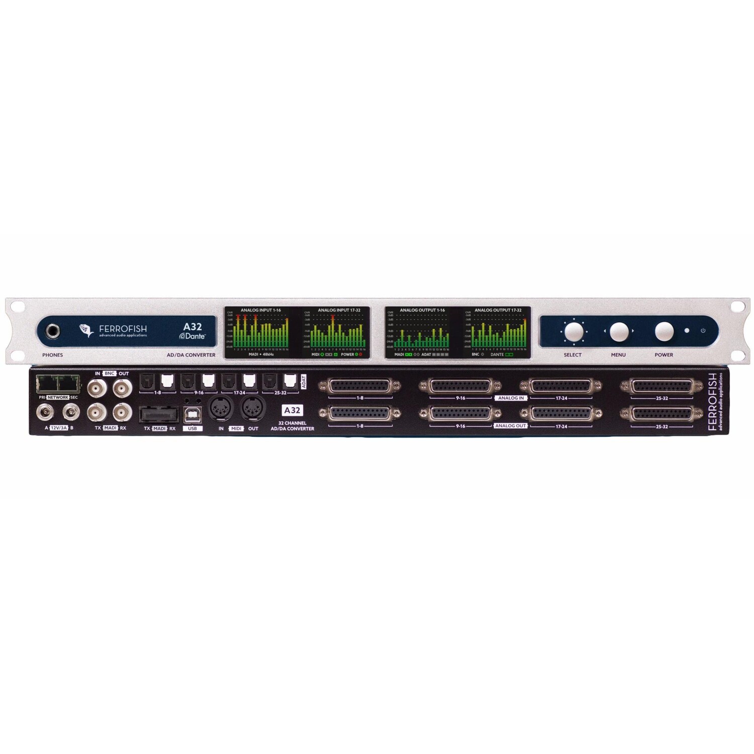 FerroFish A32 Dante Singlemode FerroFish A32 Dante Singlemode АЦП-ЦАП преобразователи