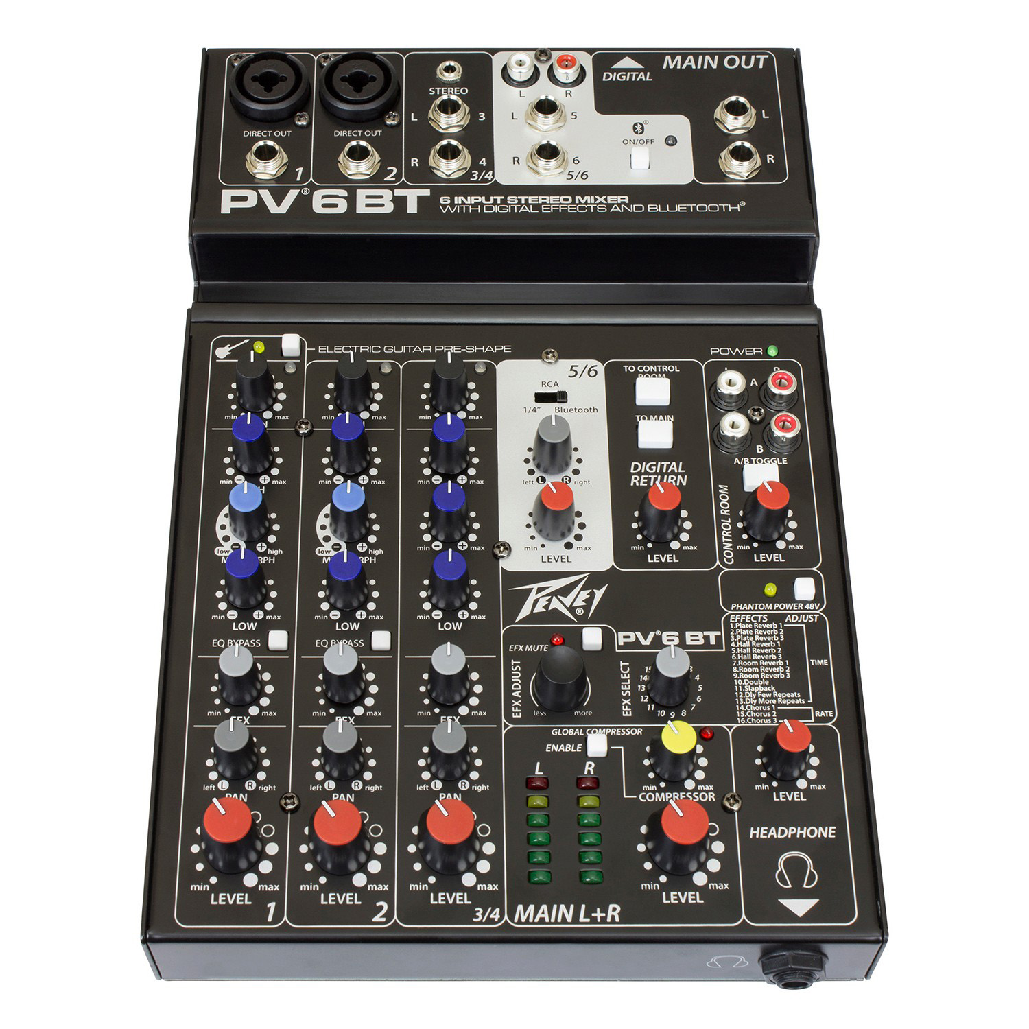 Peavey PV 6 BT Аналоговые микшеры