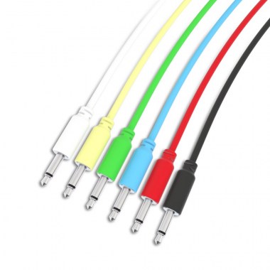 Patch Cables (15см) 6 шт (Разноцветные) Патч кабели для аналоговых синтезаторов и звуковых модулей