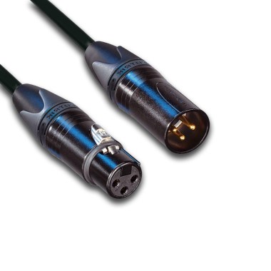 Кабель XLR female - XLR male Neutrik Gold 2m Готовые Custom кабели